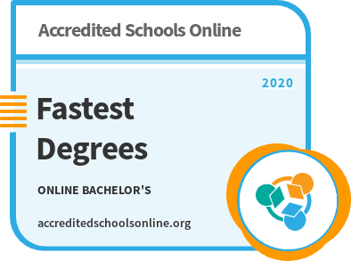 Fastest Online Bachelor's Degrees badge